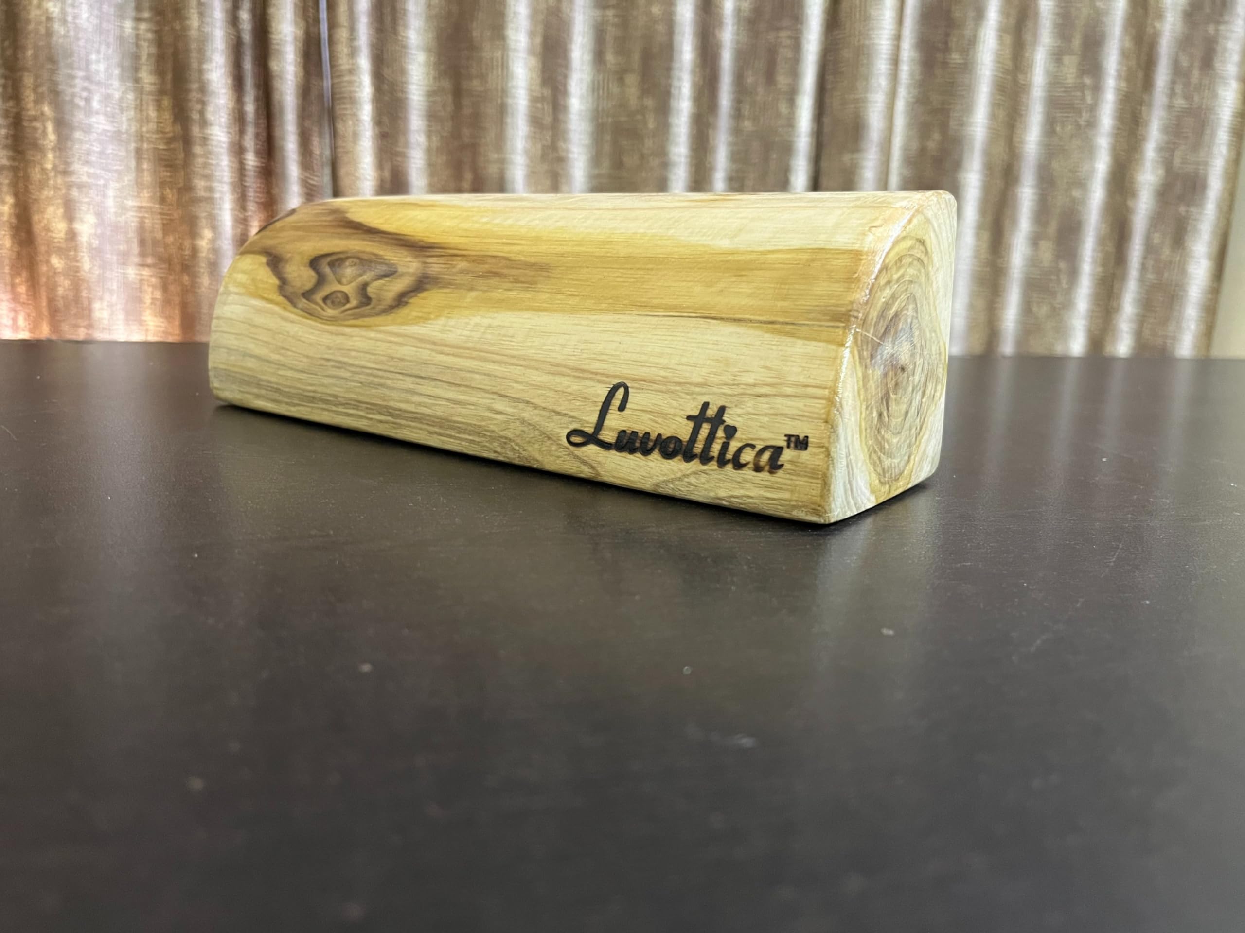 Luvottica Quarter Round Wooden Yoga Block/Brick/Bars/Straps for Yoga Support for Decent Poses, Improve Strength, Aid Balance, and Flexibility, 1 Piece (B0D14TKZ99) Amazon Price History, Amazon Price Tracker