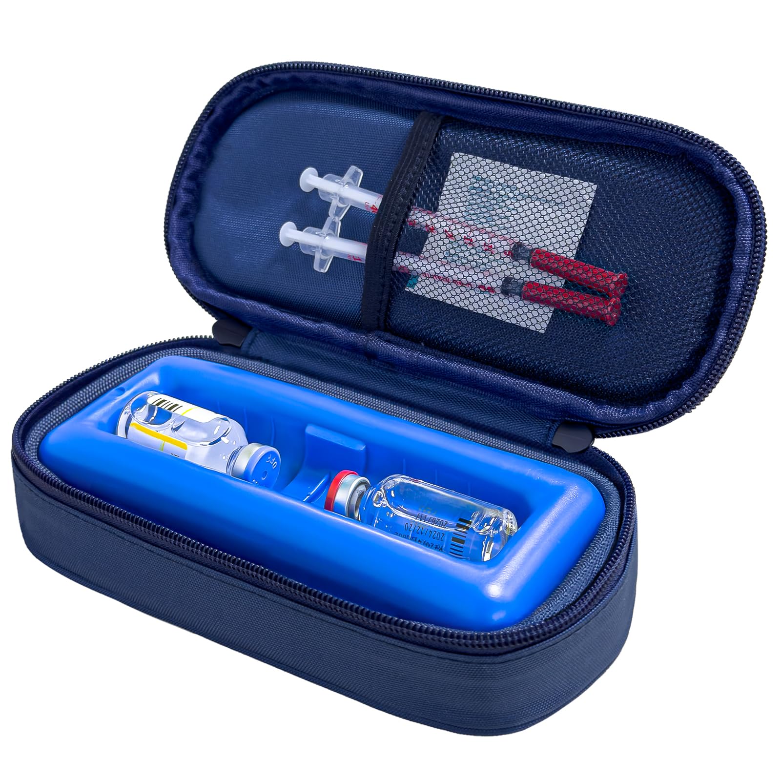 Cruxer Insulin Vial Cooler Travel Case,Diabetes Carrying Insulated Bag for Supplies Keep Medicine Cool,Diabetic Small Bottle Protector Kit for Storage