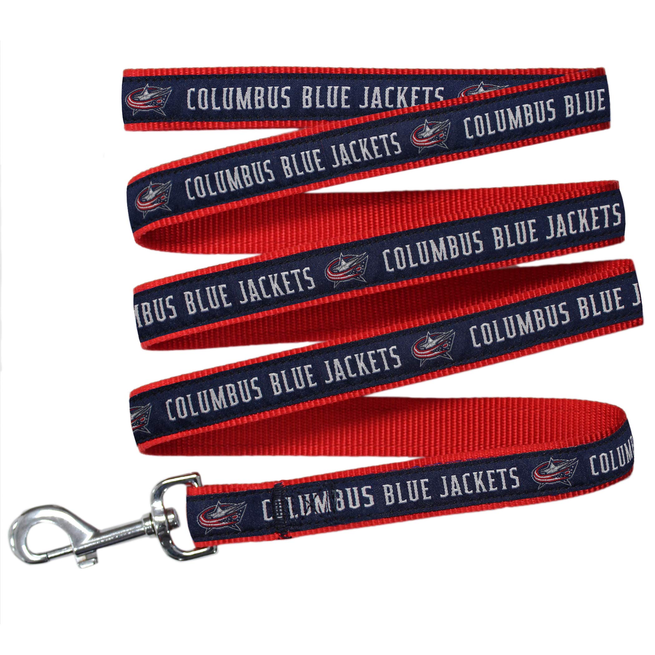 Pets FirstNHL Columbus Blue Jackets Leash for Dogs & Cats, Walk Cute & Stylish! The Ultimate Hockey Fan Leash!, Large (6 ft Long x 1 in Width) (CBJ-3031-LG)
