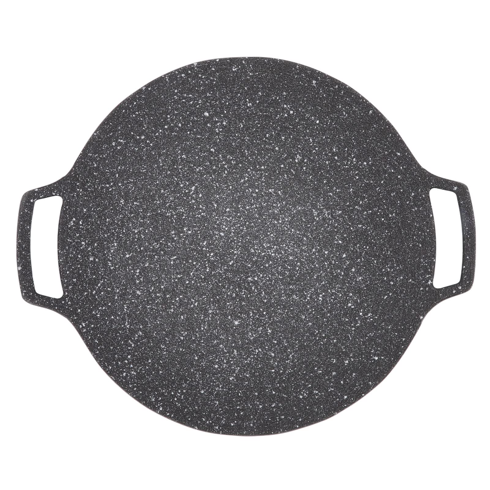 Korean BBQ Non-Stick Grill Pan, Portable BBQ Plate Barbecue Grill, Smokeless Circular Frying Pan for Home Outdoor Stove(General36cm)