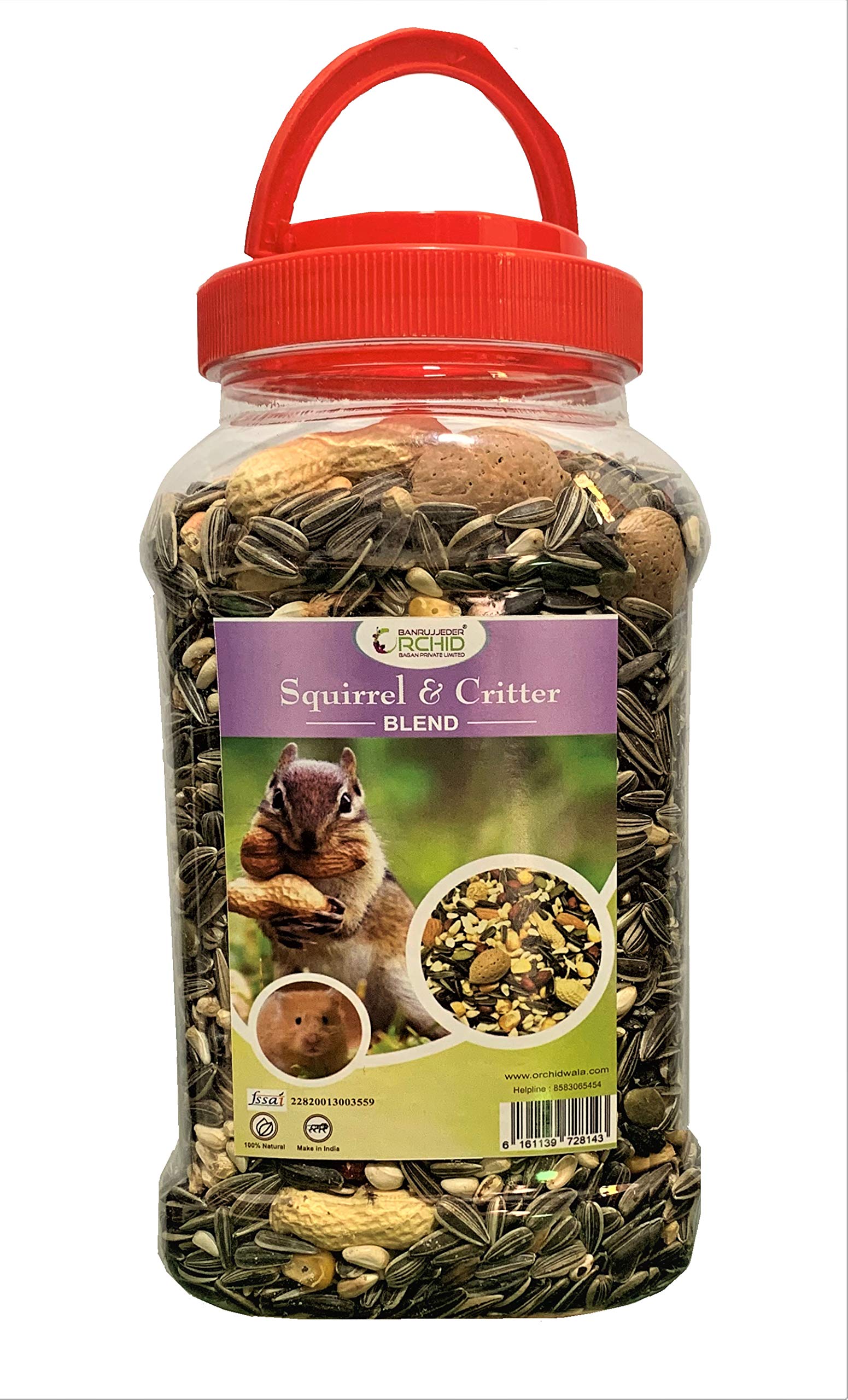Squirrel Mix Seed Feeder - Rat/Mice/Hamsters Mix Seeds Food 800gm