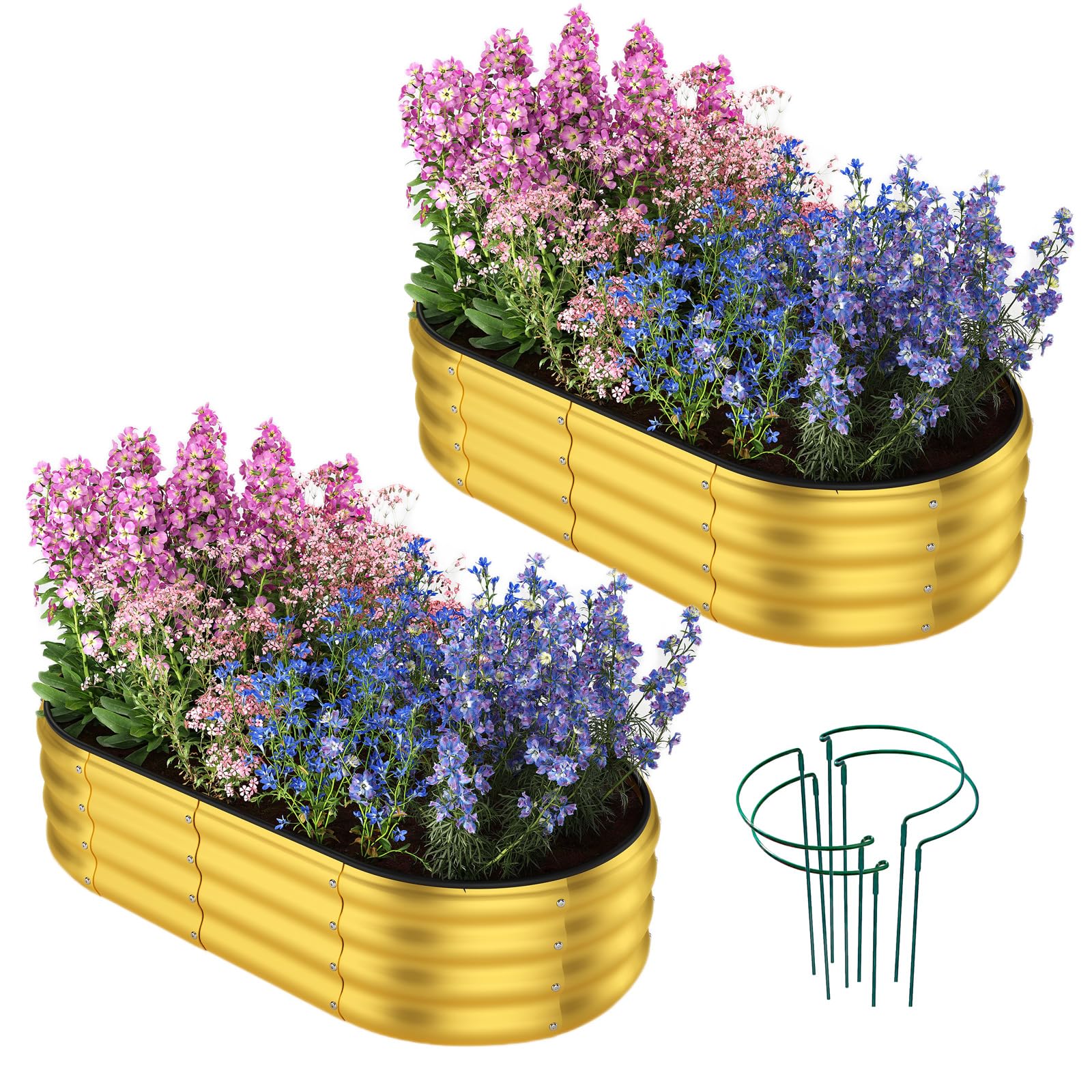 Galvanized Metal Raised Garden Beds - ZFHgarden -9