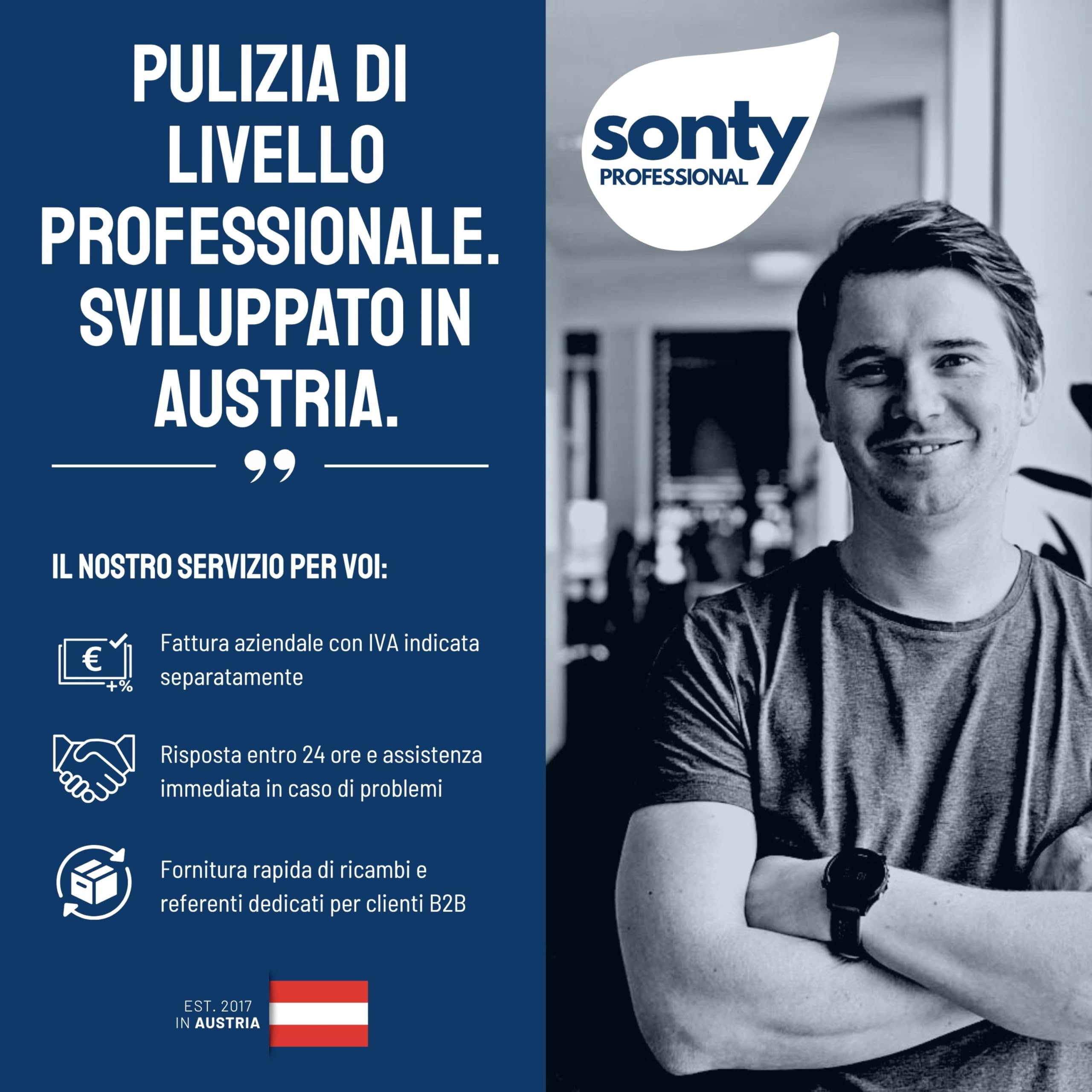 Sonty Panni vetri XL microfibra 50x70 cm – Confezione maxi 10 panni antialone | Panno vetri & panno magico per specchi e cucina | Lavabile 40–90°C (Blu)