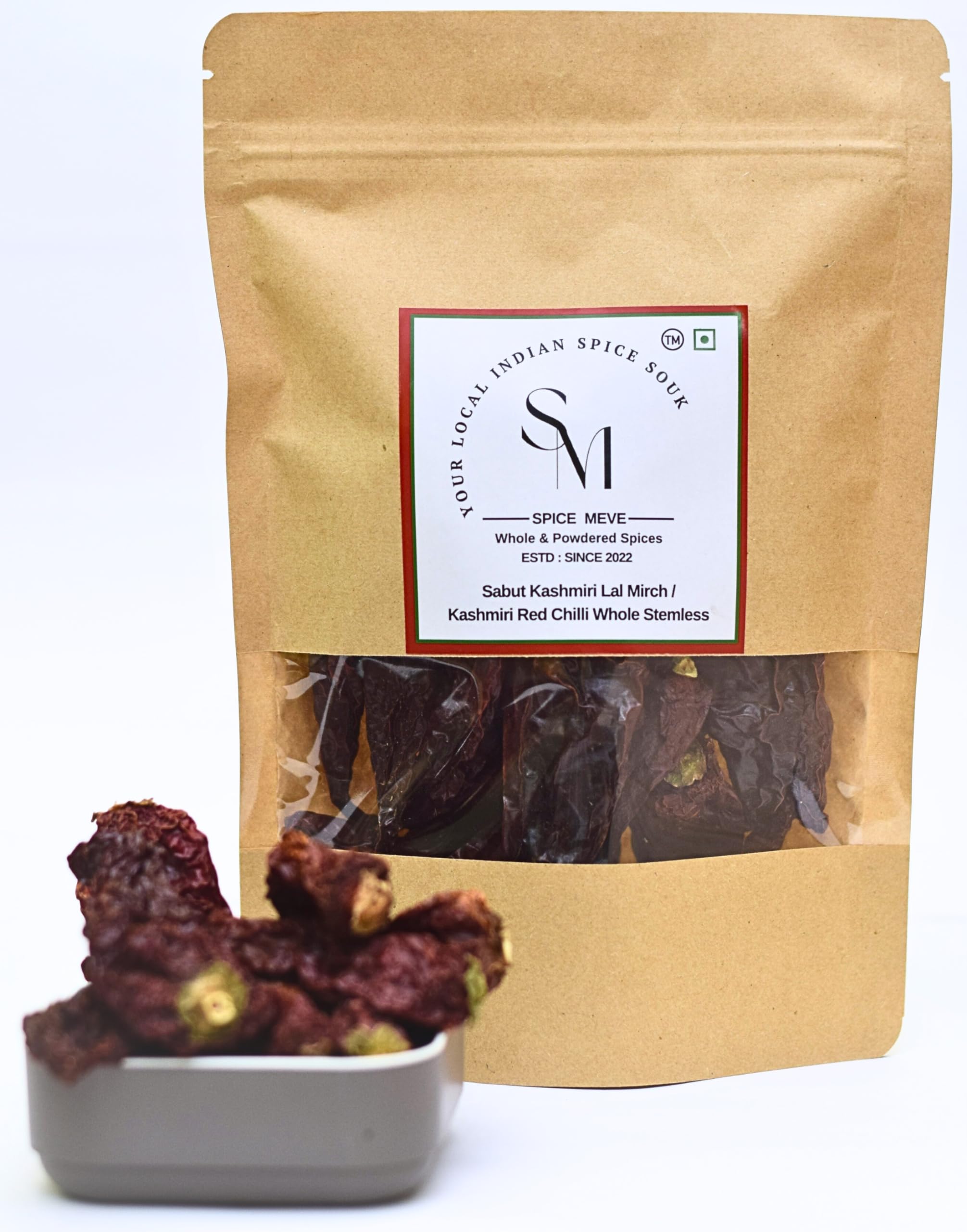 Spice Meve - Your Local Indian Spice Souk - Whole & Powdered Spices Kashmiri Lal Mirch|Kashmiri Red Chilli Whole Stemless|Sabut Lal Mirch|Kashmiri Mirch|Dry Red Chilli Whole(200Gm) (B0D31NJCQV) Amazon Price History, Amazon Price Tracker