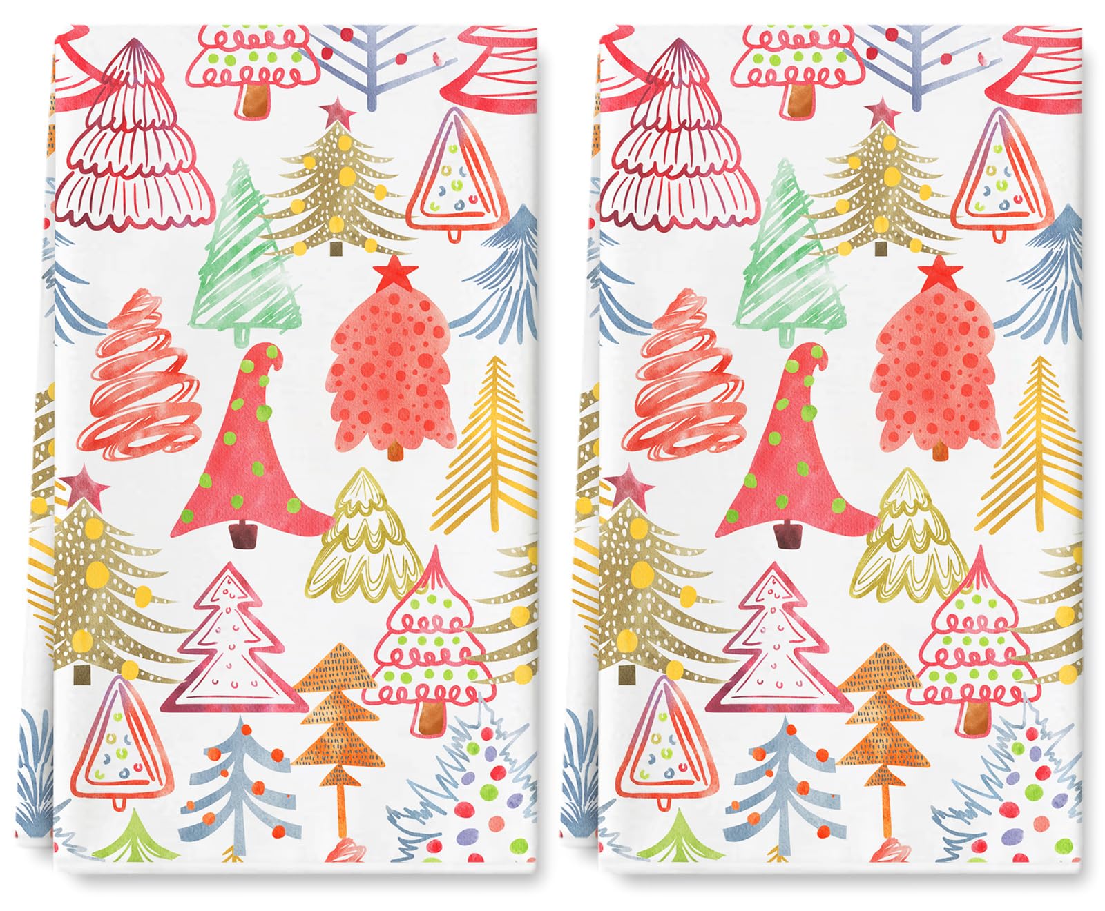 Toallas de cocina bohemias de Navidad Whaline para decorar y llenar de color tu hogar