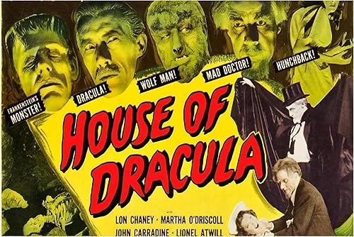 Drácula 1931 Póster clásico retro póster de monstruo cinematográfico película de terror mercancía de monstruo mercancía regalo decoraciones vintage