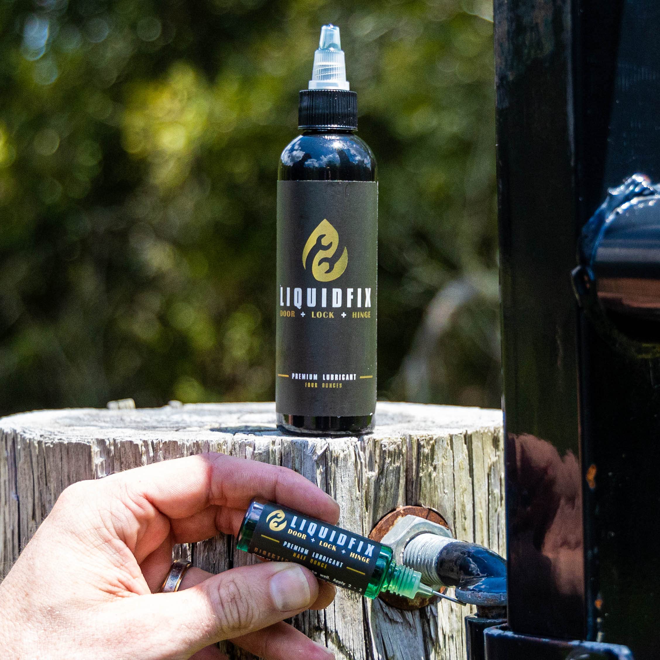 Door, Lock & Hinge Lubricant 4 Oz Dropper + 0.5 Oz Needle Combo Door Hinge