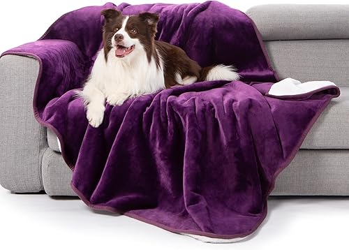 Miniatura 16 de gogobunny - Manta impermeable y reversible de vellón Sherpa para perro, cachorro, gato; protege la cama, el sofá y el sillón de líquido, orina y