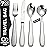 Weighted Utensils for Tremors and Parkinsons, Heavy Weight Stainless Steel Silverware Set, Adaptive Eating Flatware Helps Hand Tremors, Parkinsons Aids for Living, Arthritis - Knife, Fork, Spoons, 7oz