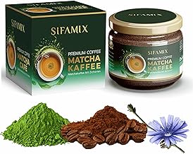 Premium Matcha Coffee with Chicory and Soluble Arabica Coffee for Weight Management | With 12% Authentic Japanese Matcha for Daily Balance | 100% Natural, Vegan (1 Matcha Coffee)