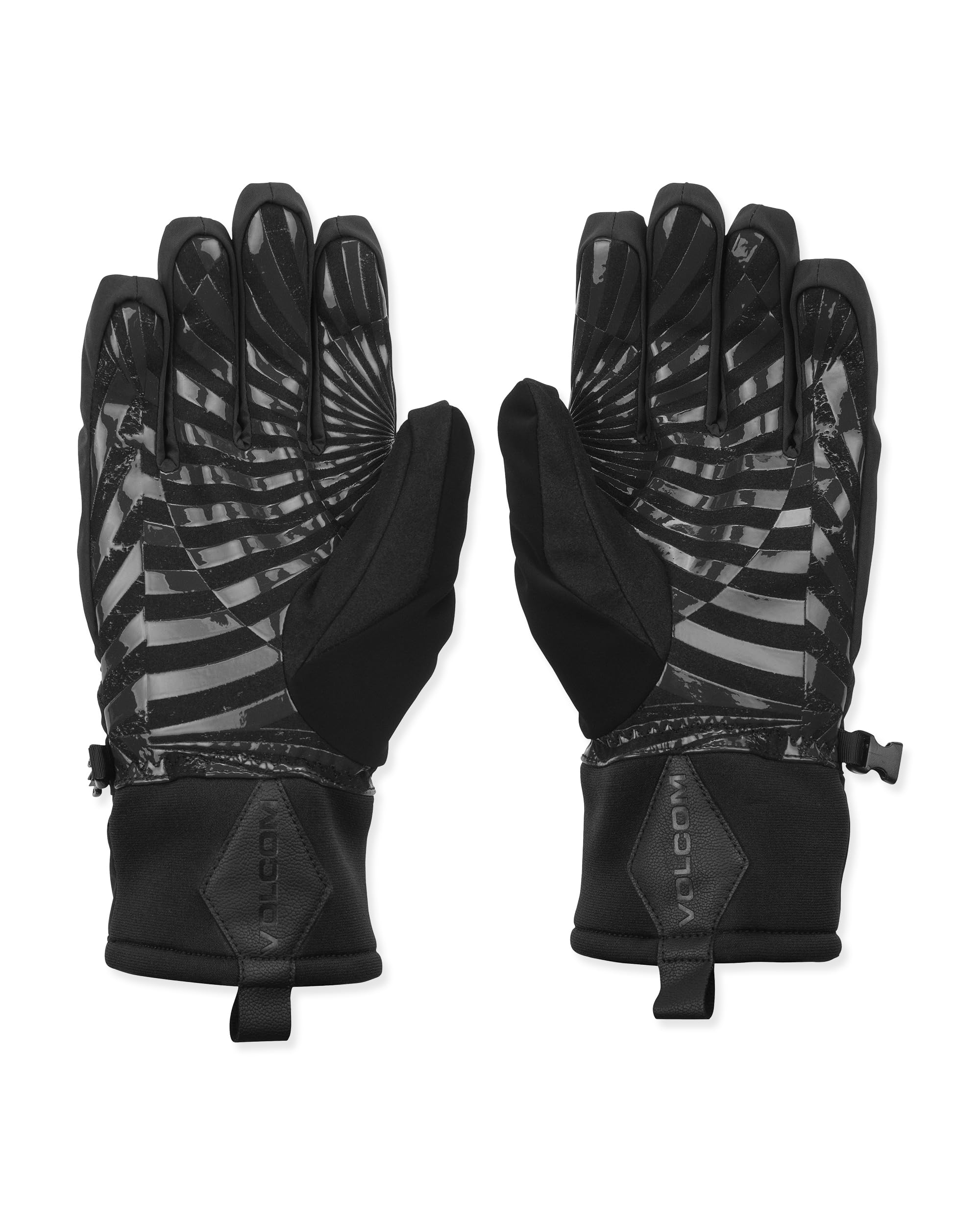 Volcom Męskie rękawice snowboardowe Nyle – wodoodporne izolowane rękawiczki silikonowy uchwyt, czarne, XL