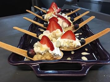 Edible Spoon Thin & Crispy Shell Excellent for Food Presentation Easy to use; just fill, garnish and serve Great for Cocktail Parties Weddings Bdays any Special Event- Ready to Eat