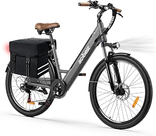 ACTBEST Core Electric Bike for Adults - 468Wh Removable Battery, 26 inch Step Thru Electric Bicycle, Peak 750W Brushless Motor Cityrun Ebike, with 7 Speed, Up to 50 Miles, E-Bikes