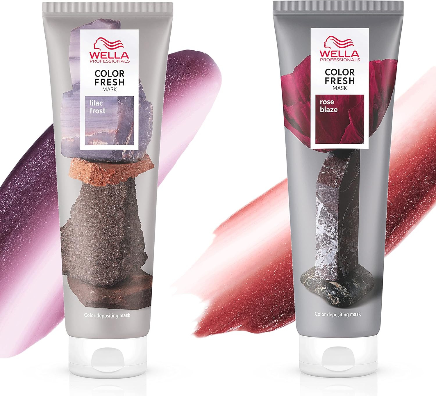 Wella Color Fresh Mask Rose Blaze 150ml & Wella Color Fresh Mask Lilac Frost 150ml