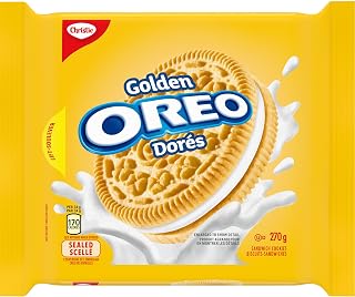 Oreo Golden Sandwich Cookies, 270g