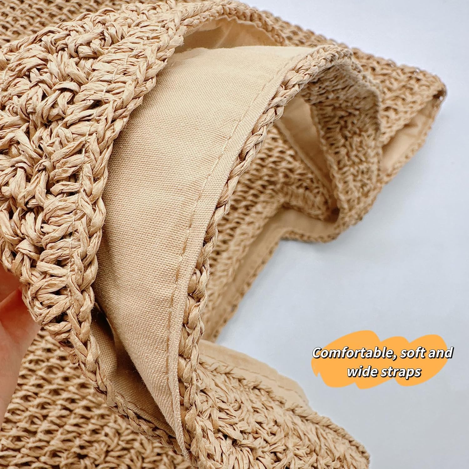 Aphoraeny Straw Beach Bag Buckets Totes Handbag Shoulder Tote Bag Straw Purse Summer Purse Women Summer Handbag