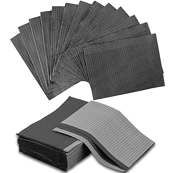 Disposable Dental Bibs, Canethy 50Pcs Tattoo Dental Bibs Sheets 3 Ply Waterproof Tattoo Table Covers 13