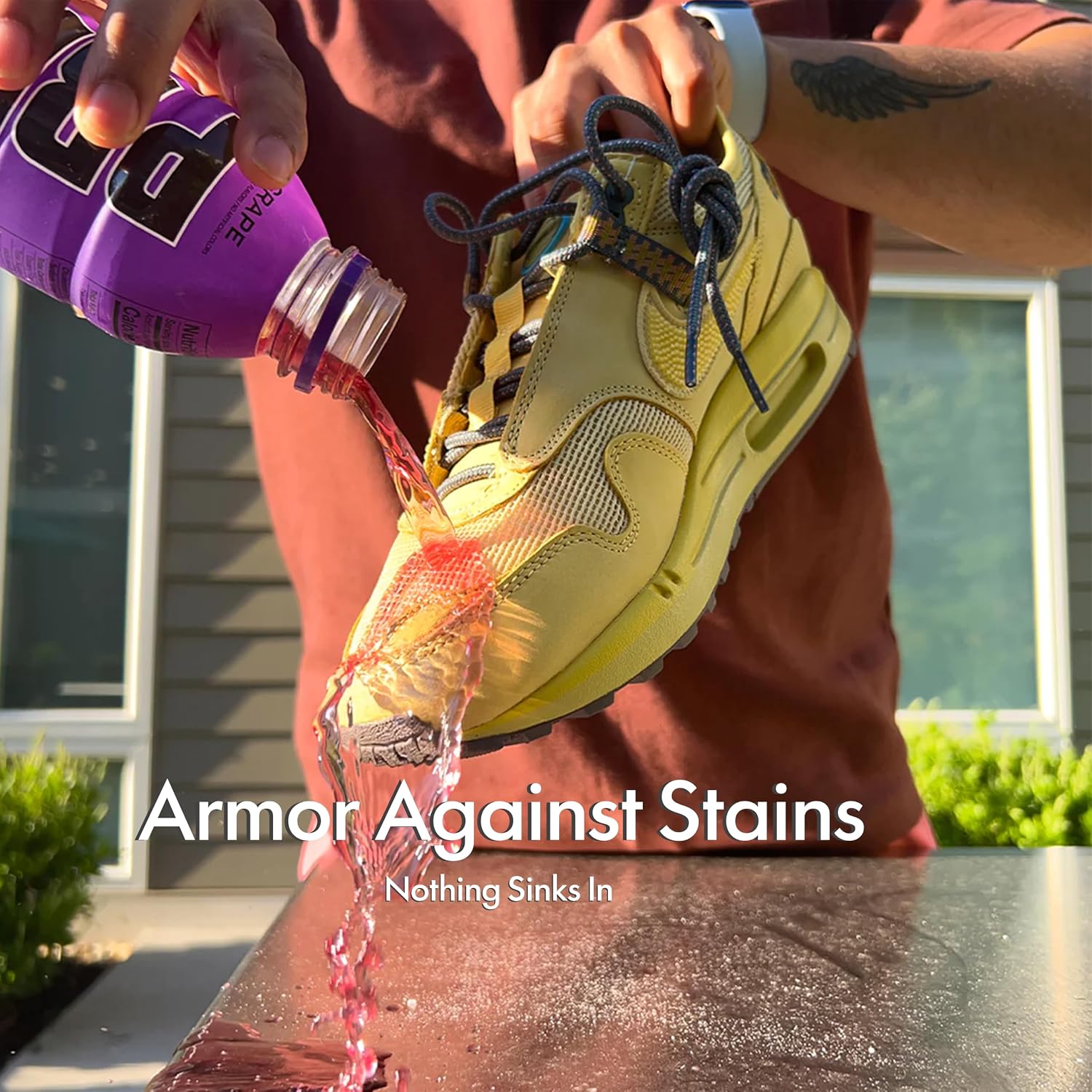 Sneaker & Shoe Protector Spray - Waterproof & Stain Repellent for Sneakers, Whites, Suede, Leather, Nubuck, Canvas & Rubber, 5.4oz