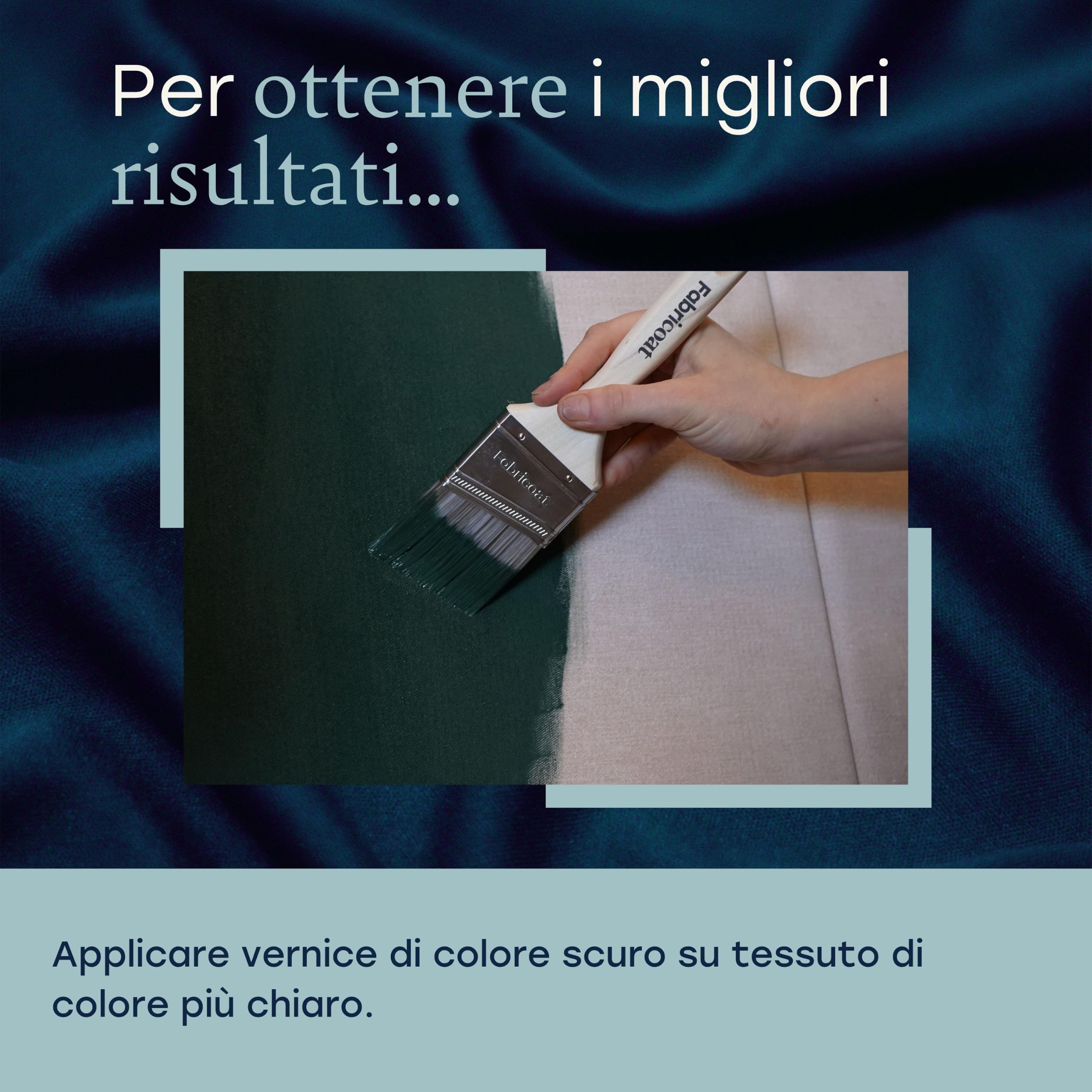 Fabricoat Vernice per tessuti – Rinnova o cambia il colore di qualsiasi tessuto – Si applica direttamente sul tessuto – Trasforma ogni cosa – Divani, paralumi, interni auto (2.5L, Rosso)
