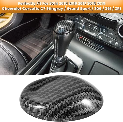 Miniatura 2 de E-cowlboy Adhesivo de fibra de carbono para Chevrolet Corvette C7 Z06 Z51 ZR1 Stingray Grand Sport 2014 2015 2016 2017 2018 2019 Accesorios