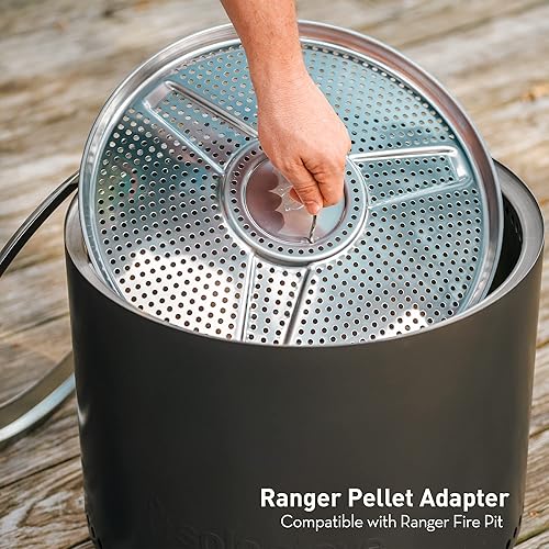Miniatura 2 de Solo Stove Ranger - Adaptador de pellets  Accesorio para guardabosques de fuego al aire libre, extensión para quemar pellets, combustión segura,