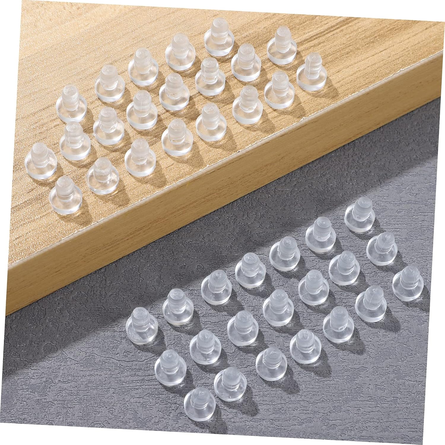 200 Pack PVC Anti-Collision Bumpers for Cabinets