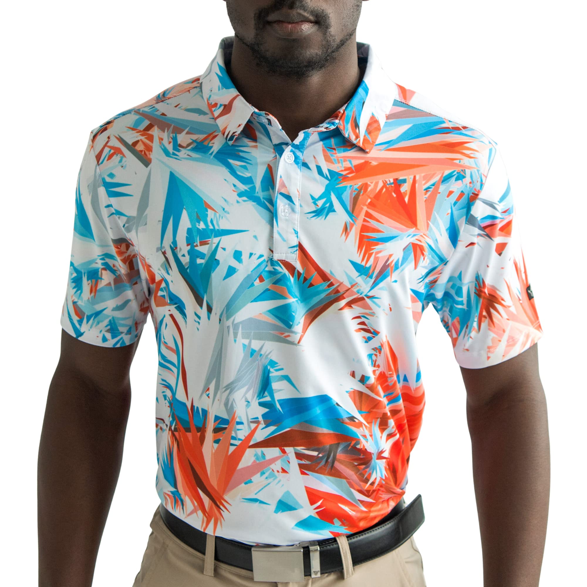 Mens Golf Shirt Moisture Wicking Quick-Dry Short Sleeve - Standout Performance Casual Polo Shirts for Men