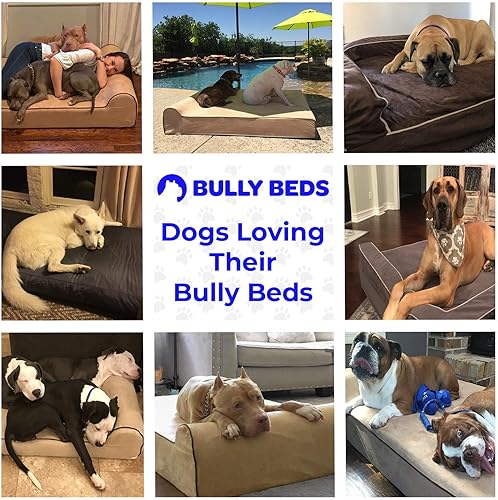 Miniatura 6 de Bully Beds Cama ortopédica para perros  Cama de espuma viscoelástica para perros artriticos y ancianos  Cama lavable a máquina con forro impermeable