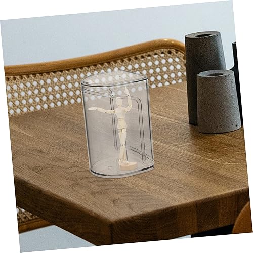 Miniatura 2 de Caja de exhibición de 4 piezas de artesanía para muñecas, vitrina, estuche transparente, kits de garaje, vitrinas para coleccionables, vitrina en