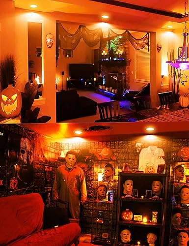 Miniatura 6 de JandCase BR30 Bombilla de luz que cambia de color, RGB+luces LED blancas cálidas y frías, 12 W (equivalente a 100 W), 1050 lm, control remoto,