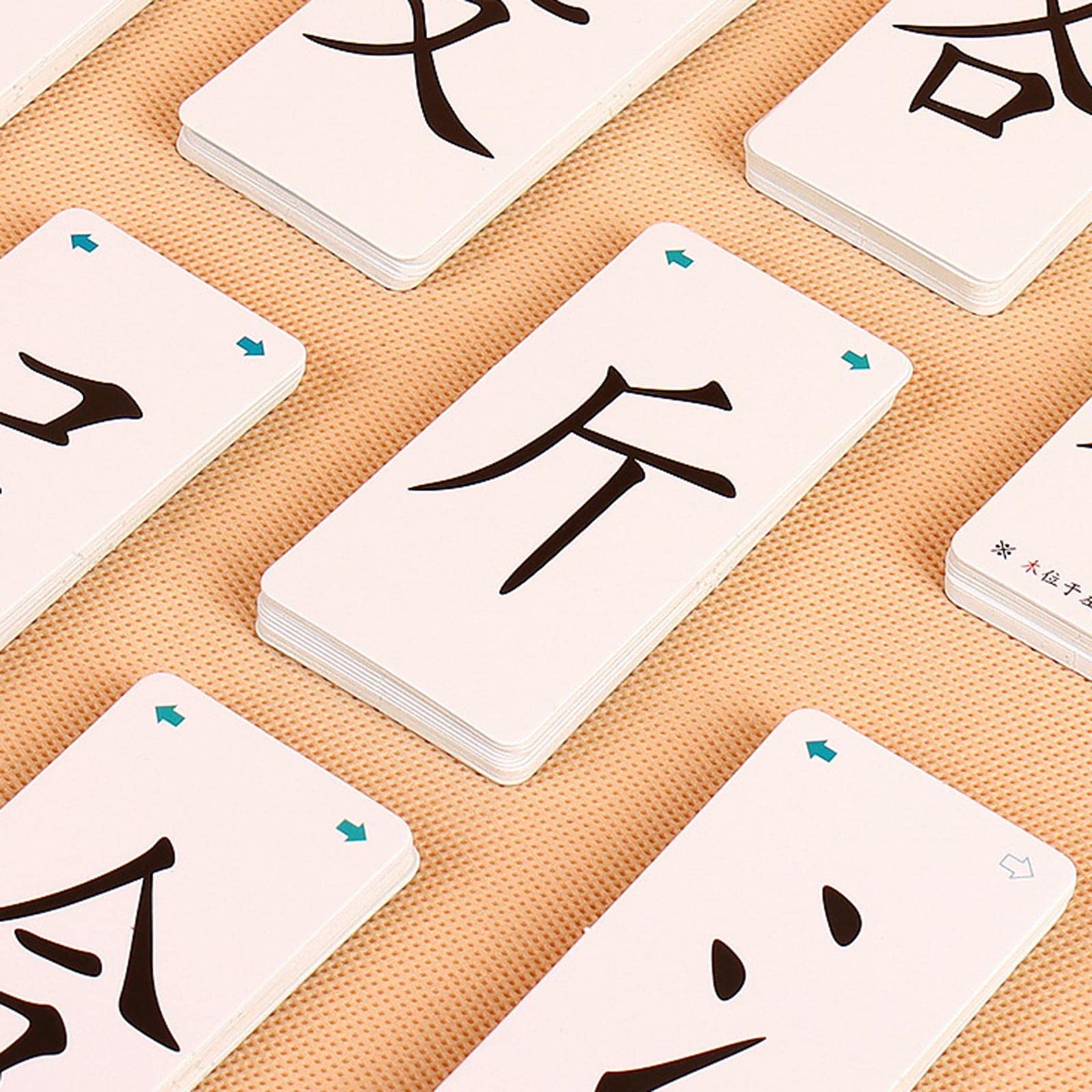 Juego de 10 cartas educativas mágicas para aprender caracteres chinos