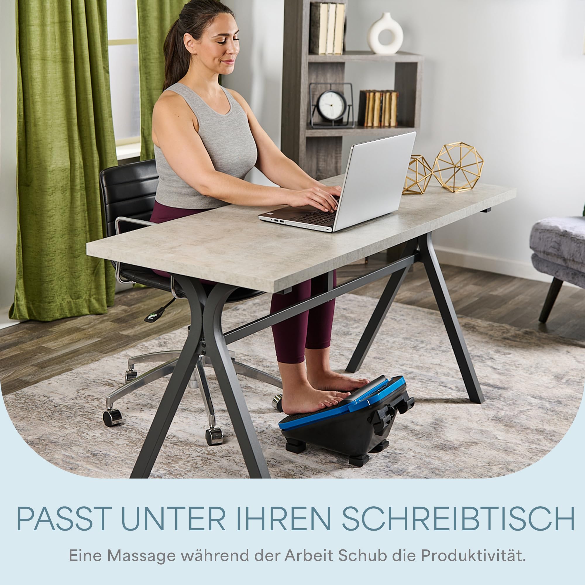 Lifepro Deep Tissue Massagegerät für Füße und Beine mit Fernbedienung - Waden- und Fußmassagegerät - Beinmassagegerät für Kreislauf, Plantarfasziitis, Fußschmerzlinderung - Fußmassagegerät für Männer