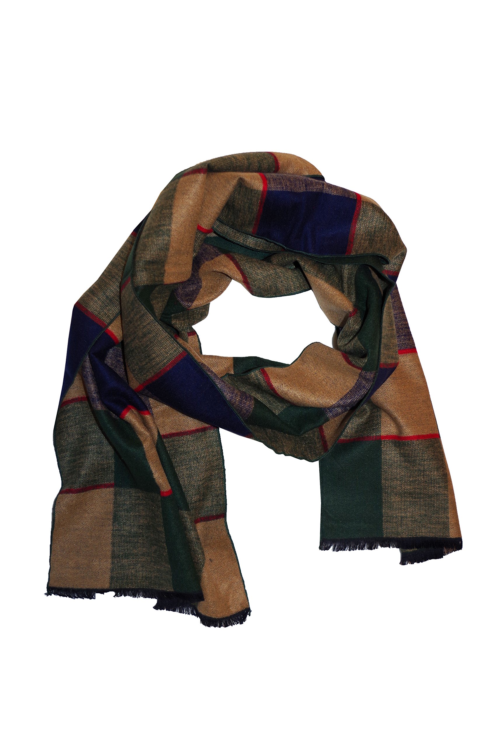 Posh Gear Hombre bufanda de Seda Rettangolo 100% Seda