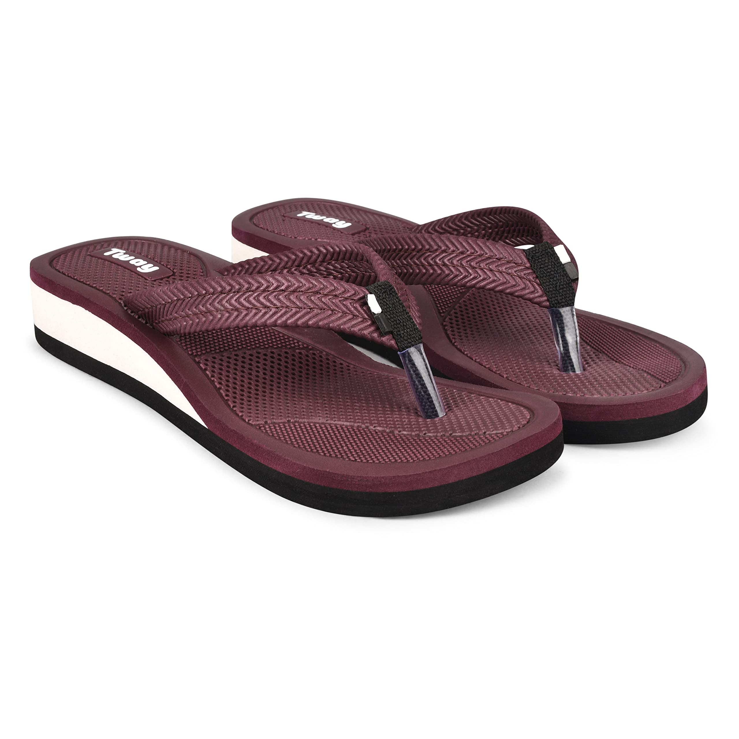Tway Ladies Hawai slippers for Home use Rubber slipper chappal for women and girls pack of 1 (B0BTYBPCJ5) Amazon Price History, Amazon Price Tracker