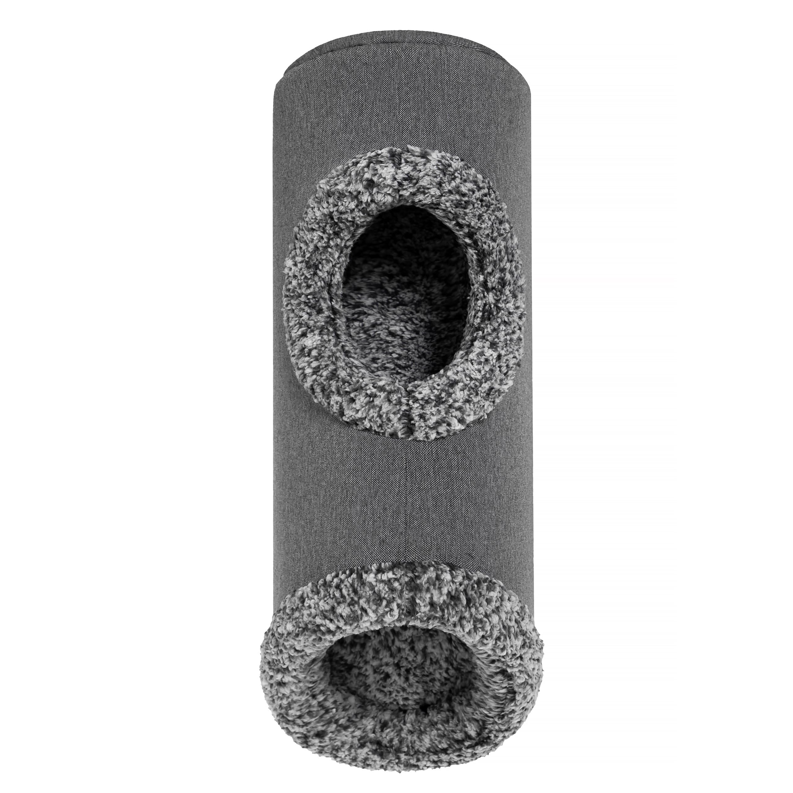 PillowPrim Gatto a tunnel per gatti, cuccia per gatti, cuccia da finestra, per davanzale, cuccia per cani, cuccia per cani, colore nero