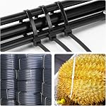 Armpow 18 d'un pouce de fermeture éclair noir est lourd 100 Faites votre valise, 200 LBS Ultra Attaches exclusives en plastique robuste, attaches de câble extra longues, intérieur et extérieur UV Résistant