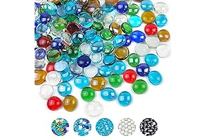 1lb Colorful Glass Marbles for Vases