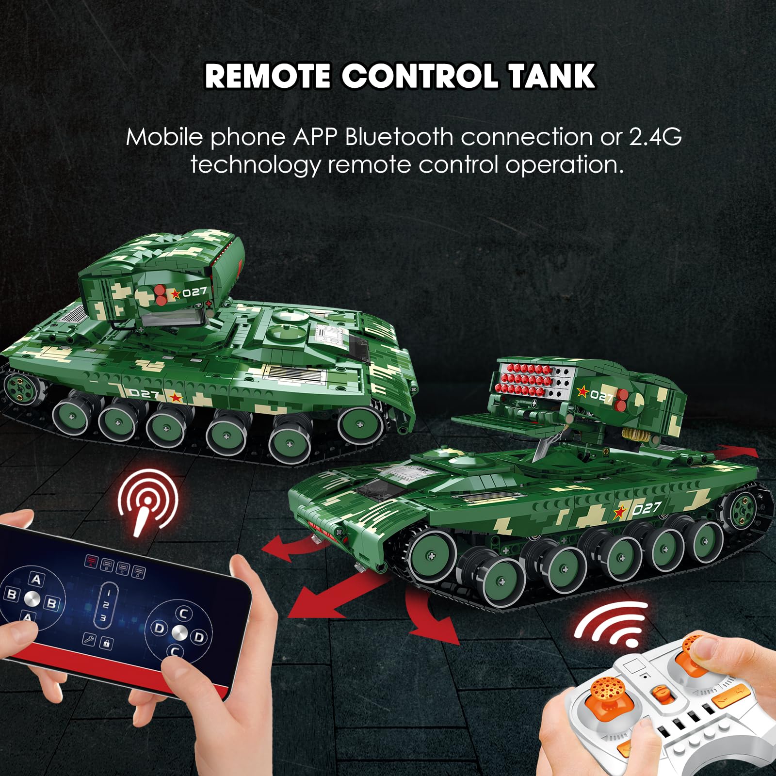 Amazon.co.jp: ALTITAB 大人用戦車構築セット、第二次