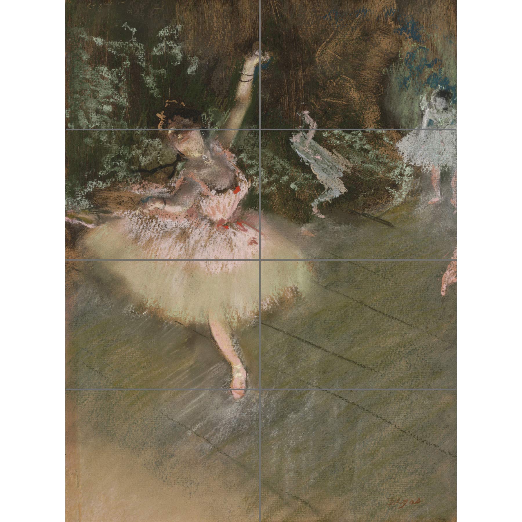 Artery8 Edgar Degas The Star XL Giant Panel Poster (8 Sections)