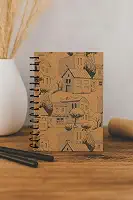 Caderneta A6 flexível Kraft House com 80 folhas pautadas cod. 0485- abyaragraf