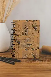 Caderneta A6 flexível Kraft House com 80 folhas pautadas cod. 0485- abyaragraf