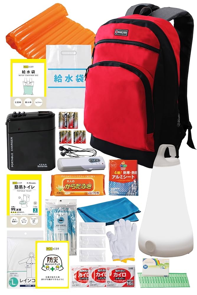 避難グッズ 防災リュック 1人用 38点 災害用リュック 防災士監修