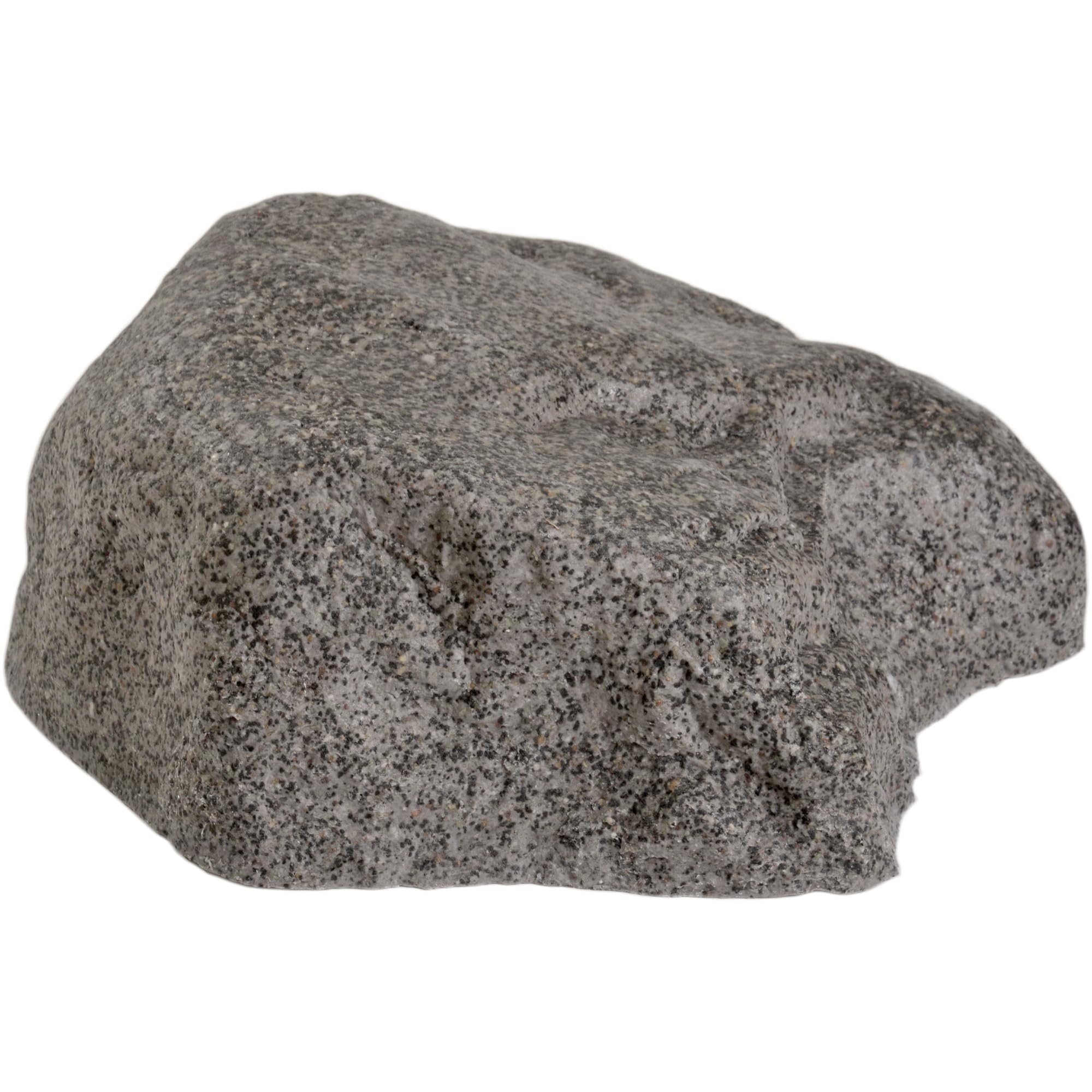 Roccia Artificiale S-06 Ø 42 cm Grigio – Finta Roccia Cava Ultra-Piatta & Copertura Tombino, Quadro Elettrico, Contatore – 56 × 51 × 19 cm, Fibra di Vetro, 6 kg, Resistente al Gelo