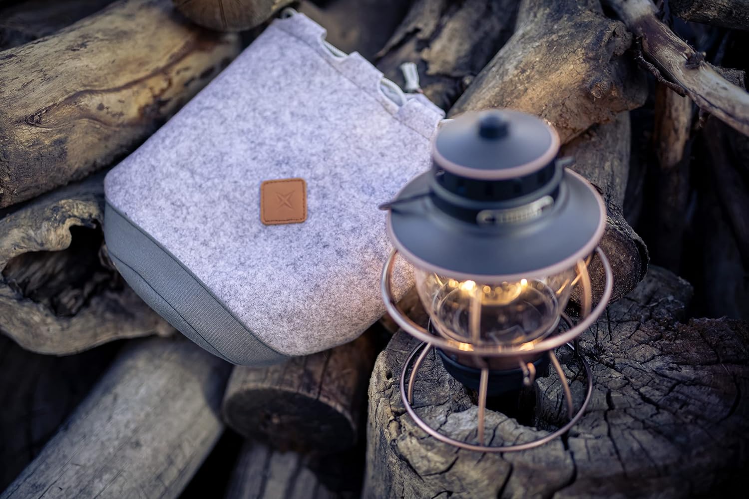 Barebones Felt Lantern Storage Bag - Lantern Storage Bag - for Vintage Forest and Railroad Lantern - Camping Gift