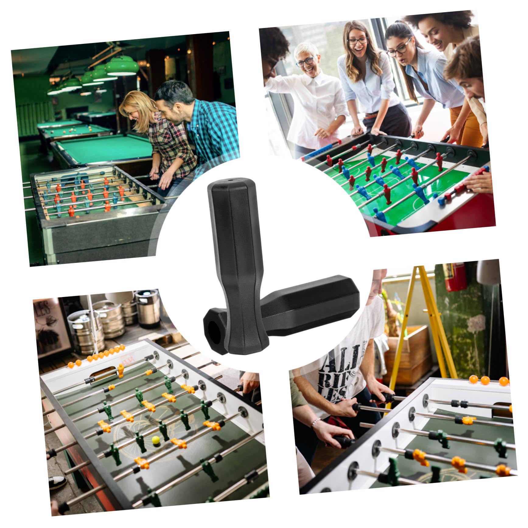Toyvian 10 Stück Tischfußballgriff Ergonomischer Kunststoffgriff Kompakt Kompatibel Mit Meisten Tischfußballgeräten Praktisches Tischfußballzubehör Für Indoor Spiel