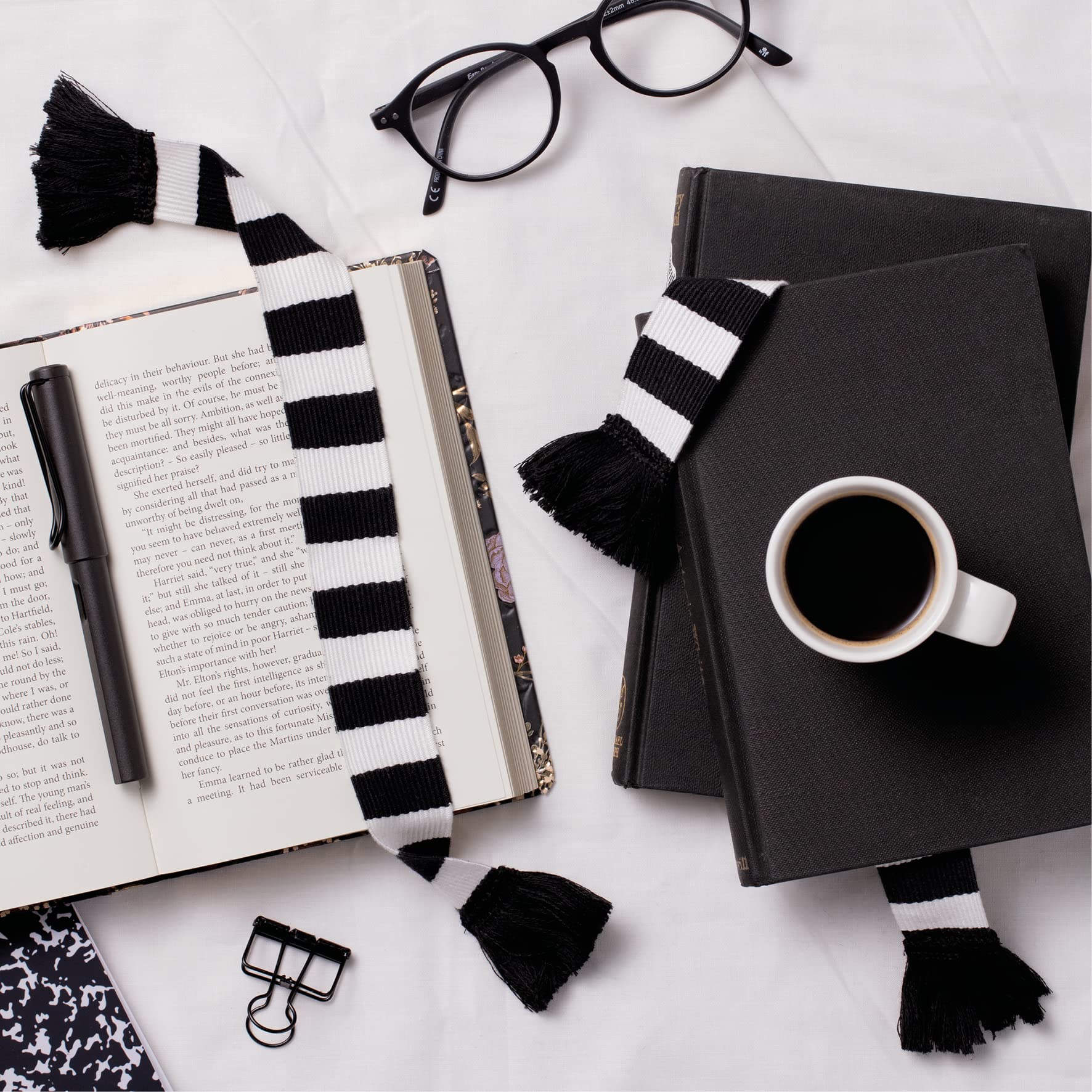 IF Book Scarf Bookmark - Black & White - Image 3