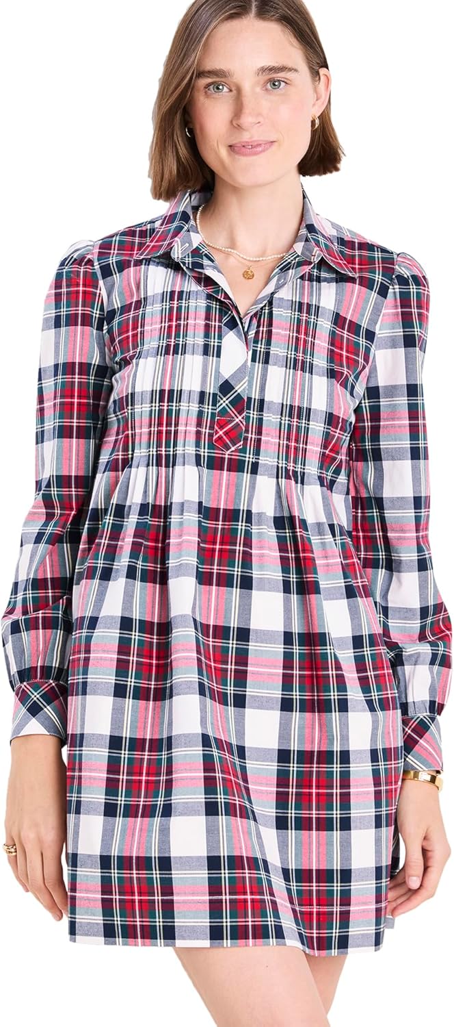 vineyard vines Women's Pintuck Popover Dress