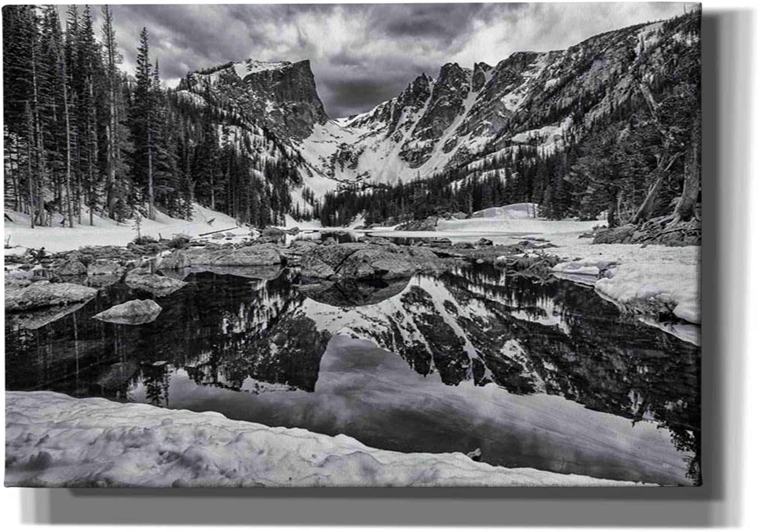 Epic Graffiti 'Dream Lake Morning' by Darren White, Canvas Wall Art, 12" x 18"