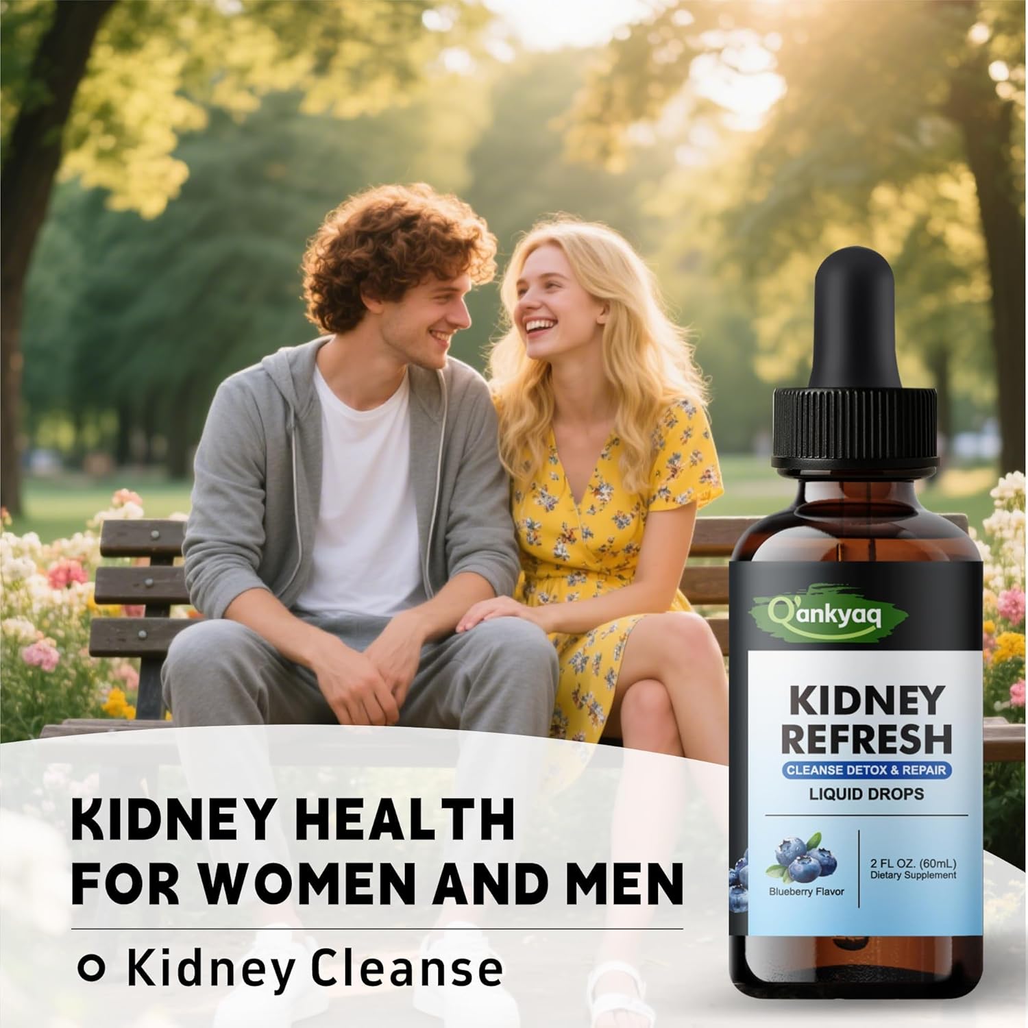Kidney Cleanse Drops with Astragalus, Chanca Piedra | Urinary Tract Support Liquid Detox & Repair | Vegan, Natural Blueberry Flavor - 2 Fl Oz - Image 6