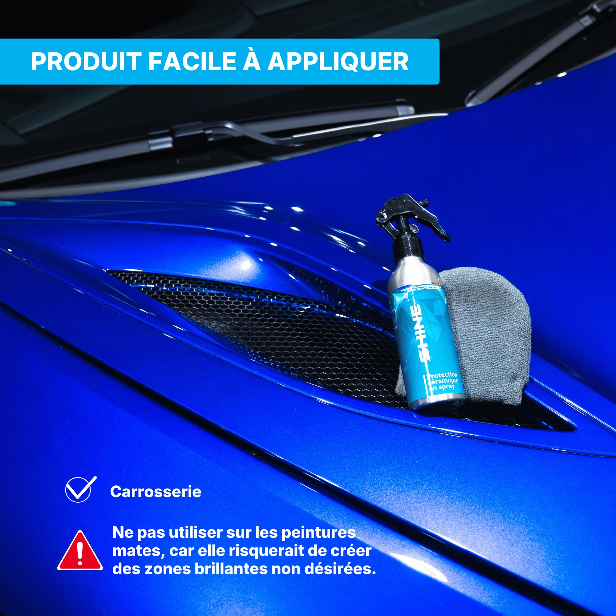 SHINE - Protección de cerámica - 200 ml - Protege tu vehículo con una barrera duradera contra los elementos exteriores